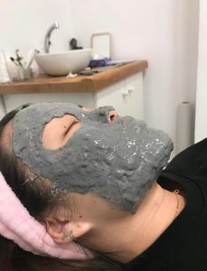 Mascarilla facial post tratamiento láser